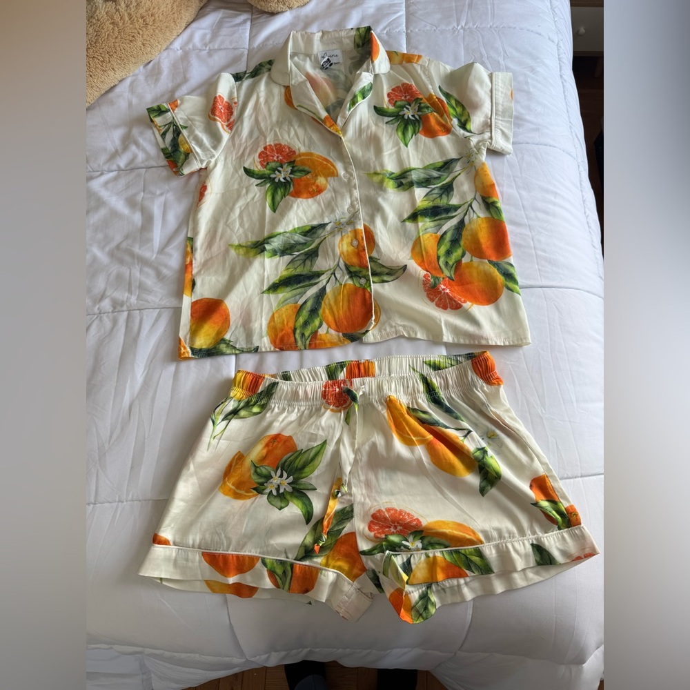 Tropical Print Women's Pajama Set